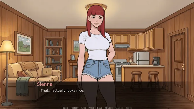 Choice-driven dialogue scene in Valley Awakening